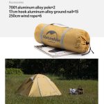 Lều Cắm Trại 2-3-4 Người Naturehike P-Series Chống Mưa Chống Nắng UPF50+