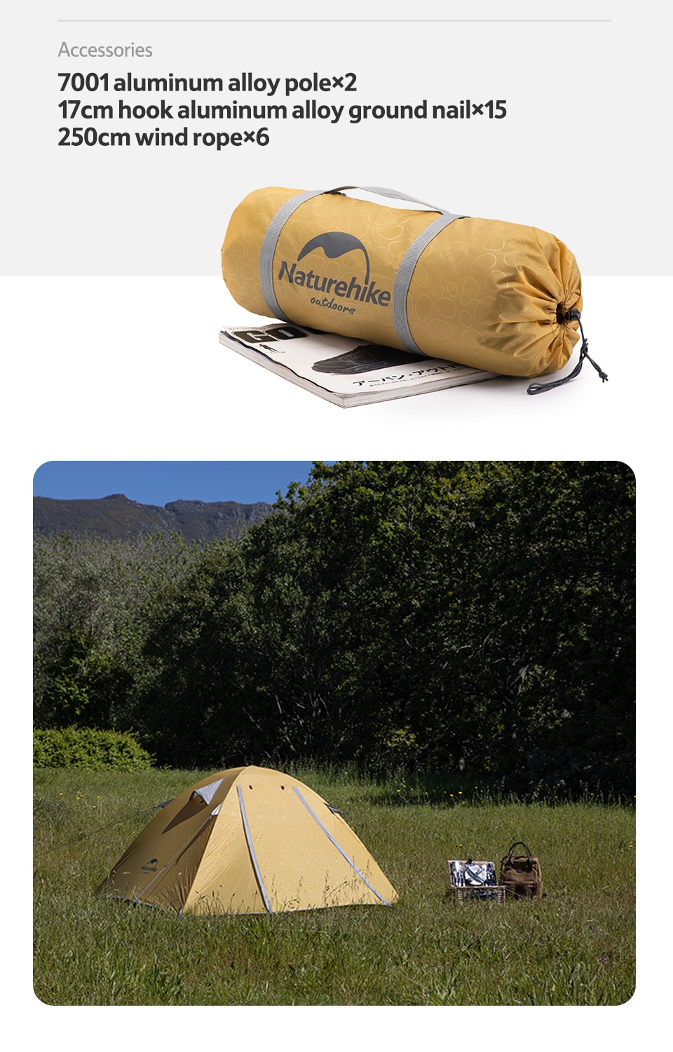 Leu Cam Trai 2 3 4 Nguoi Naturehike P Series Chong Mua Chong Nang Upf50